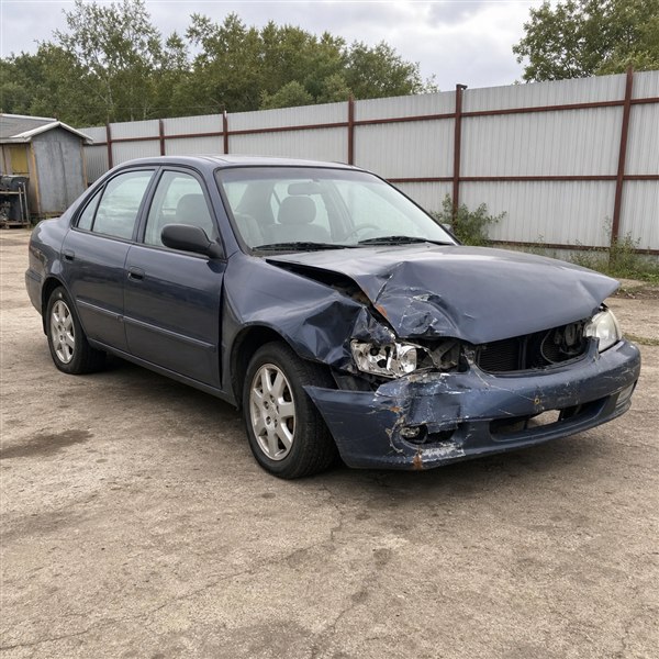 Used car with obvious collision damage