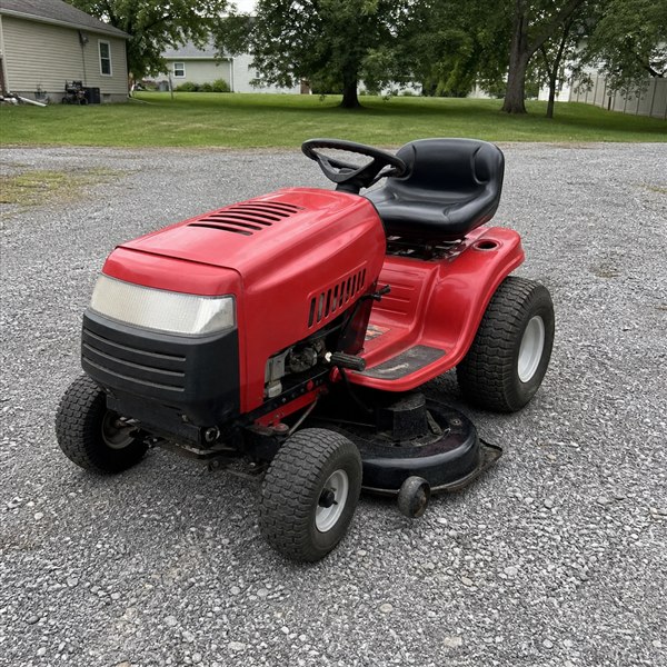 Used residential riding lawn mower