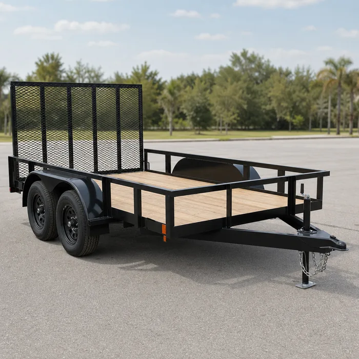 Used tandem-axle utility trailer